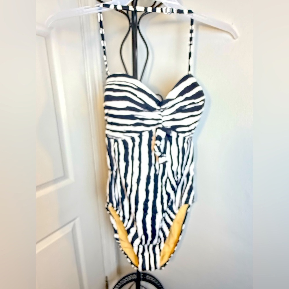 Striped One-Piece Swimsuit